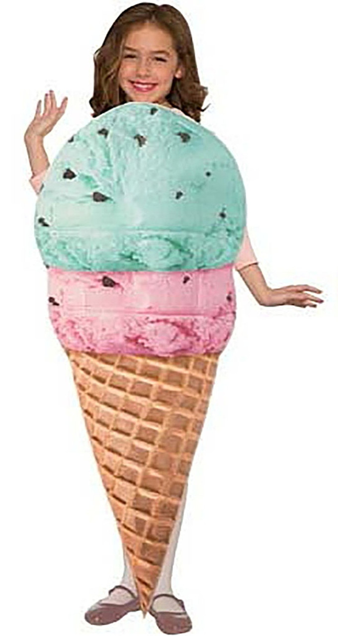 Rainbow Ice Cream Cones Gems Dress